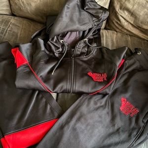 Red and black Tracksuit